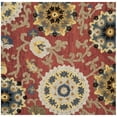 thumbnail image 1 of SAFAVIEH Blossom Danny Floral Wool Area Rug, Red/Multi, 8' x 8' Square, 1 of 9