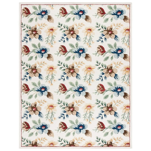 SAFAVIEH Blossom Derren Floral Area Rug, Ivory/Blue, 8' x 10'