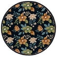 thumbnail image 1 of SAFAVIEH Blossom Derren Floral Area Rug, Navy/Green, 6' x 6' Round, 1 of 10