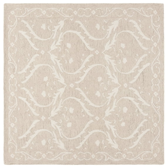 SAFAVIEH Blossom Donella Floral Area Rug, Beige/Ivory, 6' x 6' Square