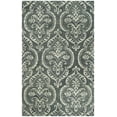 thumbnail image 1 of SAFAVIEH Blossom Eilish Damask Floral Wool Area Rug, Blue/Sage, 5' x 8', 1 of 4