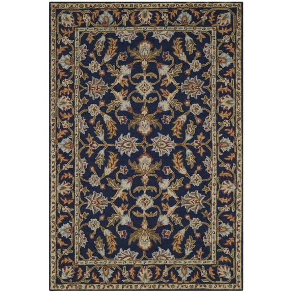 SAFAVIEH Blossom Elton Oriental Wool Area Rug, Navy, 2' x 3'