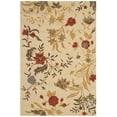 thumbnail image 1 of SAFAVIEH Blossom Emely Floral Flowers Wool Area Rug, Brown/Multi, 4' x 6', 1 of 6