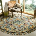 thumbnail image 1 of SAFAVIEH Blossom Everitt Floral Wool Area Rug, Blue/Multi, 6' x 6' Round, 1 of 6