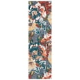 thumbnail image 1 of SAFAVIEH Blossom Ewart Floral Runner Rug, Light Blue/Rust, 2'3" x 8', 1 of 6