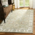 thumbnail image 1 of SAFAVIEH Blossom Fletcher Floral Bordered Wool Area Rug, Sage/Ivory, 4' x 6', 1 of 7