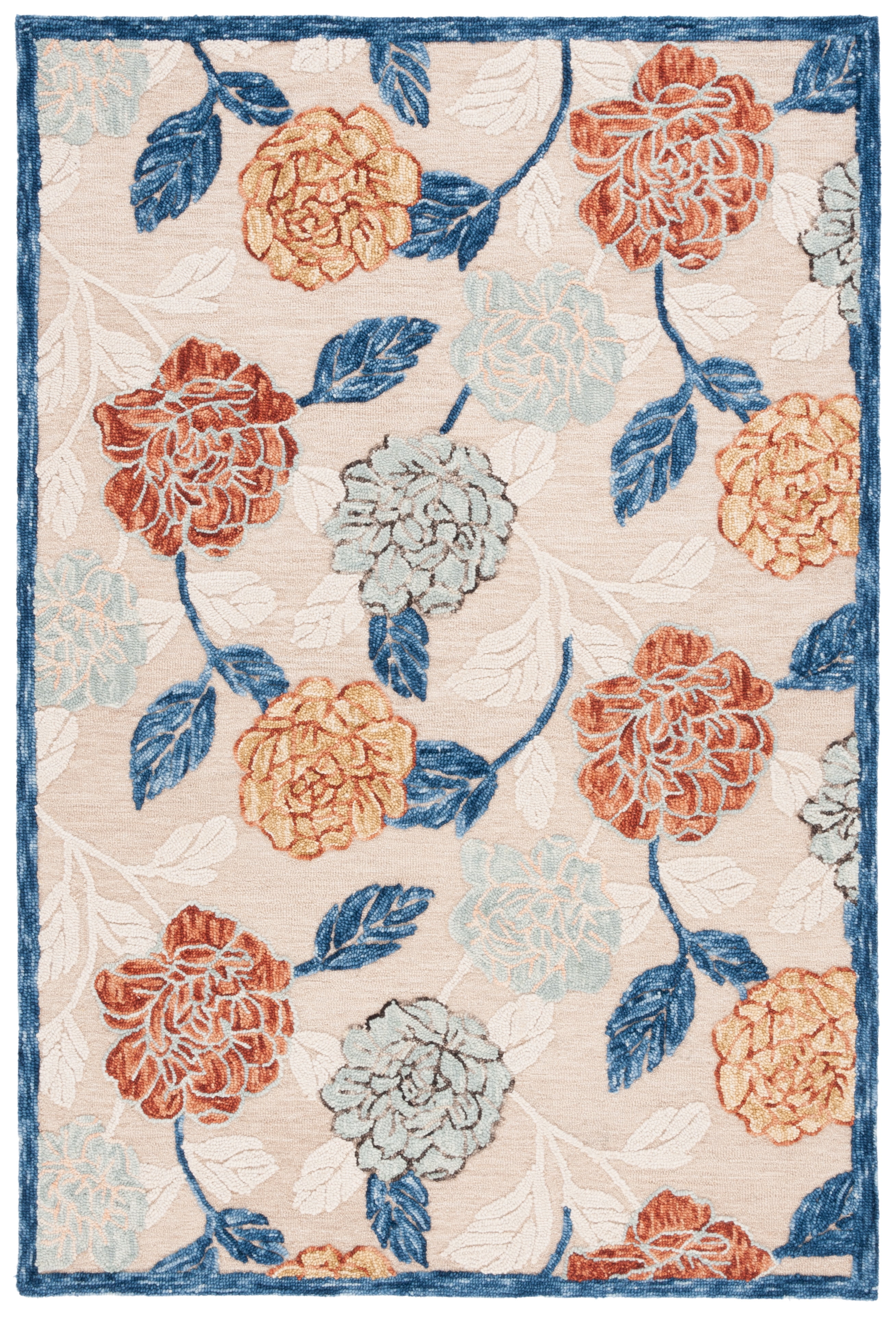 SAFAVIEH Blossom Franklyn Floral Area Rug, Beige/Red, 8' x 10'