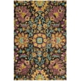 thumbnail image 1 of SAFAVIEH Blossom Gavril Floral Wool Fringed Area Rug, Charcoal/Multi, 3' x 5', 1 of 5