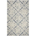 thumbnail image 1 of SAFAVIEH Blossom Githa Damask Wool Area Rug, Blue/Ivory, 5' x 8', 1 of 5