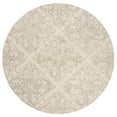 thumbnail image 1 of SAFAVIEH Blossom Githa Geometric Wool Area Rug, Ivory/Grey, 6' x 6' Round, 1 of 8