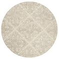 thumbnail image 1 of SAFAVIEH Blossom Githa Geometric Wool Area Rug, Ivory/Grey, 4' x 4' Round, 1 of 6