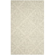 SAFAVIEH Blossom Githa Geometric Wool Area Rug, Ivory/Grey, 5' x 8'