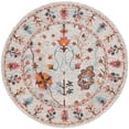 thumbnail image 1 of SAFAVIEH Blossom Gorgi Floral Area Rug, Grey/Red, 6' x 6' Round, 1 of 11
