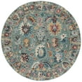 thumbnail image 1 of SAFAVIEH Blossom Greta Floral Area Rug, Blue/Rust, 6' x 6' Round, 1 of 7
