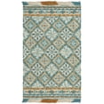 thumbnail image 1 of SAFAVIEH Blossom Keighley Geometric Area Rug, Ivory/Teal, 5' x 8', 1 of 9
