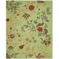 thumbnail image 1 of SAFAVIEH Blossom Kelly Floral Flower Wool Area Rug, Light Green/Multi, 8' x 10', 1 of 10
