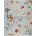 thumbnail image 1 of SAFAVIEH Blossom Kelly Floral Flower Wool Runner Rug, Blue/Multi, 2'3" x 11', 1 of 4