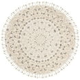 thumbnail image 1 of SAFAVIEH Blossom Kelvin Abstract Wool Area Rug, Ivory/Taupe, 8' x 8' Round, 1 of 11