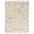 thumbnail image 1 of SAFAVIEH Blossom Kelvin Abstract Wool Fringed Area Rug, Ivory/Taupe, 2' x 3', 1 of 8