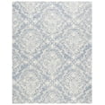 thumbnail image 1 of SAFAVIEH Blossom Kestrel Damask Wool Area Rug, Blue/Ivory, 8' x 10', 1 of 5