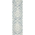 thumbnail image 1 of SAFAVIEH Blossom Kestrel Geometric Wool Runner Rug, Blue/Ivory, 2'3" x 6', 1 of 6