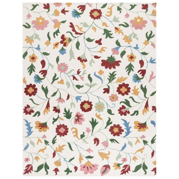 SAFAVIEH Blossom Kieron Floral Area Rug, Ivory/Red, 8' x 10'