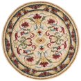 thumbnail image 1 of SAFAVIEH Blossom Lakisha Floral Bordered Wool Area Rug, Ivory/Green, 6' x 6' Round, 1 of 9