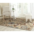 thumbnail image 1 of SAFAVIEH Blossom Layla Floral Flowers Wool Area Rug, Beige/Multi, 4' x 6', 1 of 6