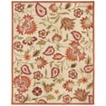 thumbnail image 1 of SAFAVIEH Blossom Leah Floral Flowers Wool Area Rug, Beige/Multi, 8' x 10', 1 of 10