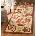 thumbnail image 1 of SAFAVIEH Blossom Leah Floral Flowers Wool Runner Rug, Beige/Multi, 2'3" x 14', 1 of 5