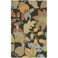 thumbnail image 1 of SAFAVIEH Blossom Lena Floral Flowers Wool Area Rug, Black/Multi, 2'6" x 4', 1 of 9
