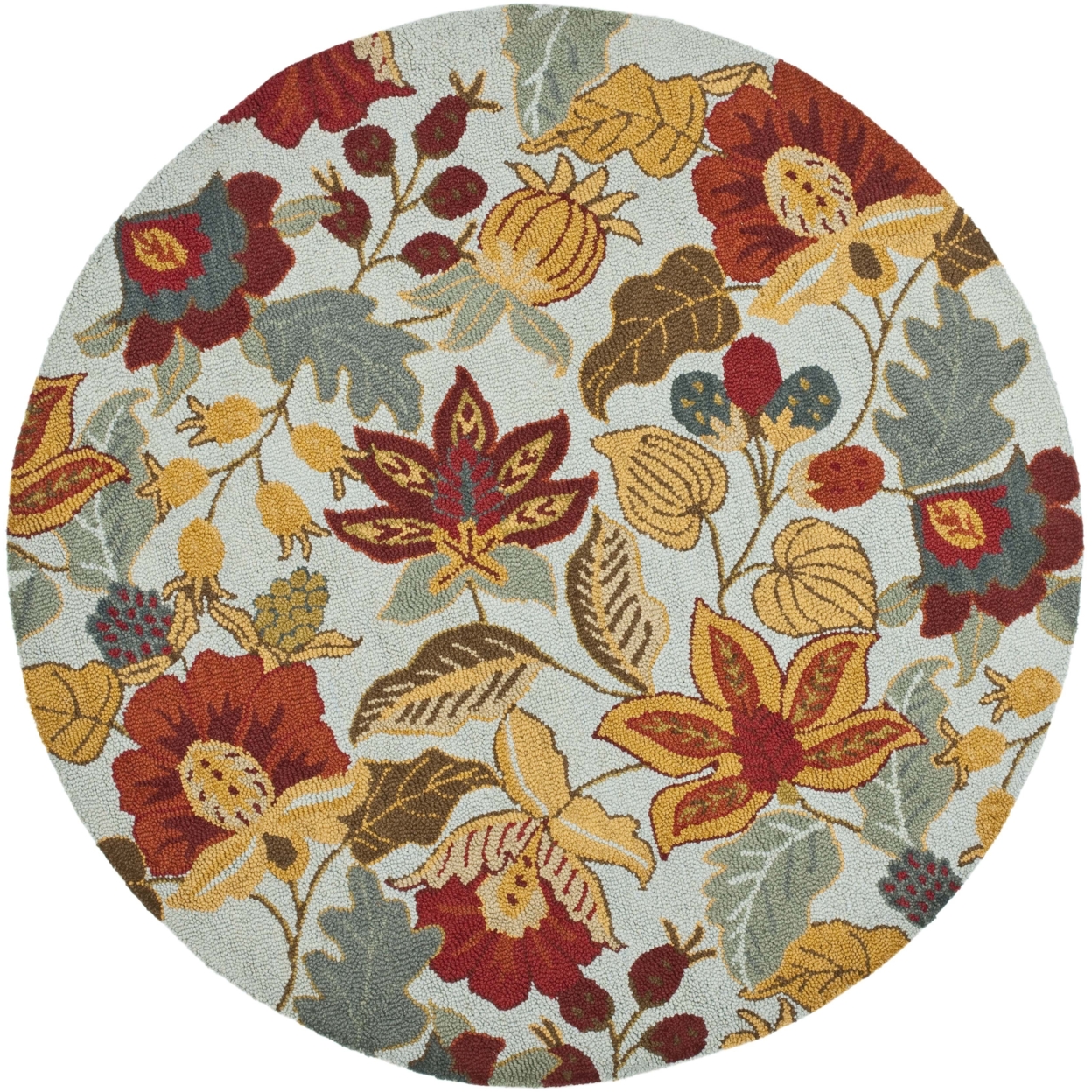Mohawk Soho Area Rug 12608 416 Multi Rings Petals