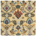 thumbnail image 1 of SAFAVIEH Blossom Lennon Floral Wool Area Rug, Gold/Multi, 4' x 4' Square, 1 of 9