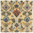 thumbnail image 1 of SAFAVIEH Blossom Lennon Floral Wool Area Rug, Gold/Multi, 6' x 6' Square, 1 of 9