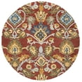 thumbnail image 1 of SAFAVIEH Blossom Lennon Floral Wool Area Rug, Red/Multi, 6' x 6' Round, 1 of 8