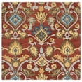 thumbnail image 1 of SAFAVIEH Blossom Lennon Floral Wool Area Rug, Red/Multi, 6' x 6' Square, 1 of 8