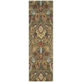 thumbnail image 1 of SAFAVIEH Blossom Lennon Floral Wool Runner Rug, Green/Multi, 2'3" x 16', 1 of 5