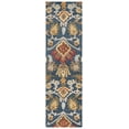 thumbnail image 1 of SAFAVIEH Blossom Lennon Floral Wool Runner Rug, Navy/Multi, 2'3" x 22', 1 of 8