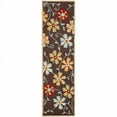 thumbnail image 1 of SAFAVIEH Blossom Linnaea Floral Wool Runner Rug, Brown/Multi, 2'3" x 8', 1 of 10