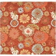 thumbnail image 1 of SAFAVIEH Blossom Mackenzie Floral Wool Area Rug, Red/Multi, 6' x 6' Square, 1 of 5