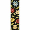 thumbnail image 1 of SAFAVIEH Blossom Maria Floral Wool Runner Rug, Black/Multi, 2'3" x 6', 1 of 6