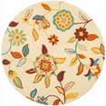 thumbnail image 1 of SAFAVIEH Blossom Marielle Floral Wool Area Rug, Beige/Multi, 6' x 6' Round, 1 of 10