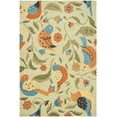 thumbnail image 1 of SAFAVIEH Blossom Megan Flower and Birds Wool Area Rug, Sage/Multi, 6' x 9', 1 of 4