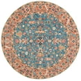 thumbnail image 1 of SAFAVIEH Blossom Merletta Floral Area Rug, Blue/Rust, 6' x 6' Round, 1 of 8