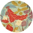 thumbnail image 1 of SAFAVIEH Blossom Michelle Floral Wool Area Rug, Blue/Multi, 6' x 6' Round, 1 of 4