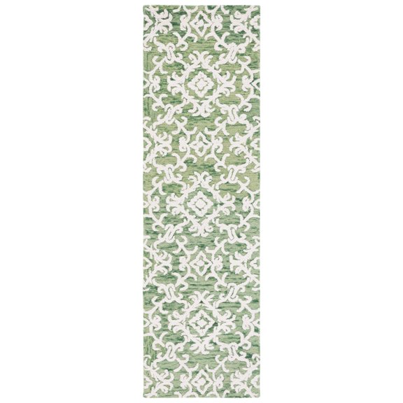 SAFAVIEH Blossom Odran Floral Runner Rug, Green/Red, 2'3" x 8'