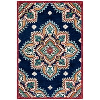 SAFAVIEH Blossom Pauletta Floral Area Rug, Navy/Ivory, 5' x 8'