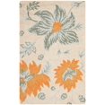 thumbnail image 1 of SAFAVIEH Blossom Rana Floral Flowers Wool Area Rug, Ivory/Multi, 2'6" x 4', 1 of 5