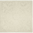 thumbnail image 1 of SAFAVIEH Blossom Roy Geometric Wool Area Rug, Light Grey/Ivory, 4' x 4' Square, 1 of 9