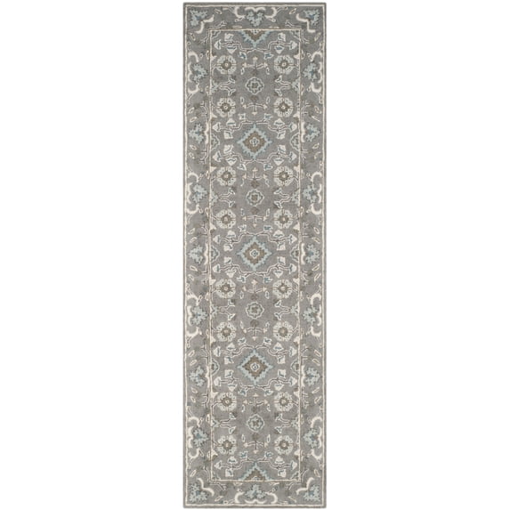 SAFAVIEH Blossom Selwyn Oriental Runner Rug, Grey, 2'3" x 14'